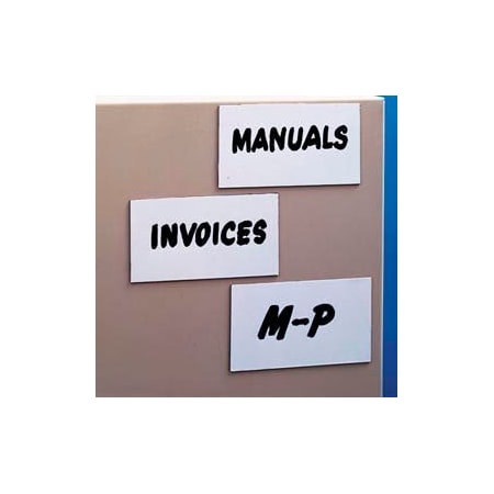 Aigner Index Magnetic Write-On Label, 2" x 4" (25 pcs/pkg) MX204